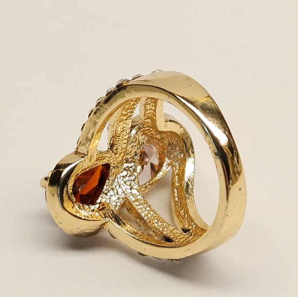 5/$25 Red and Pink Cocktail Ring Size 7 - Picture 5 of 8